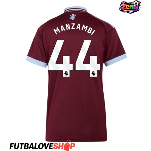 Dres Aston Villa Johan Manzambi #44 Domáci pre Ženy 2026-27 Krátky Rukáv